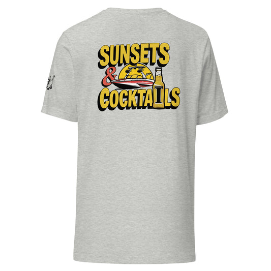 Sunsets & Cocktails! Unisex t-shirt