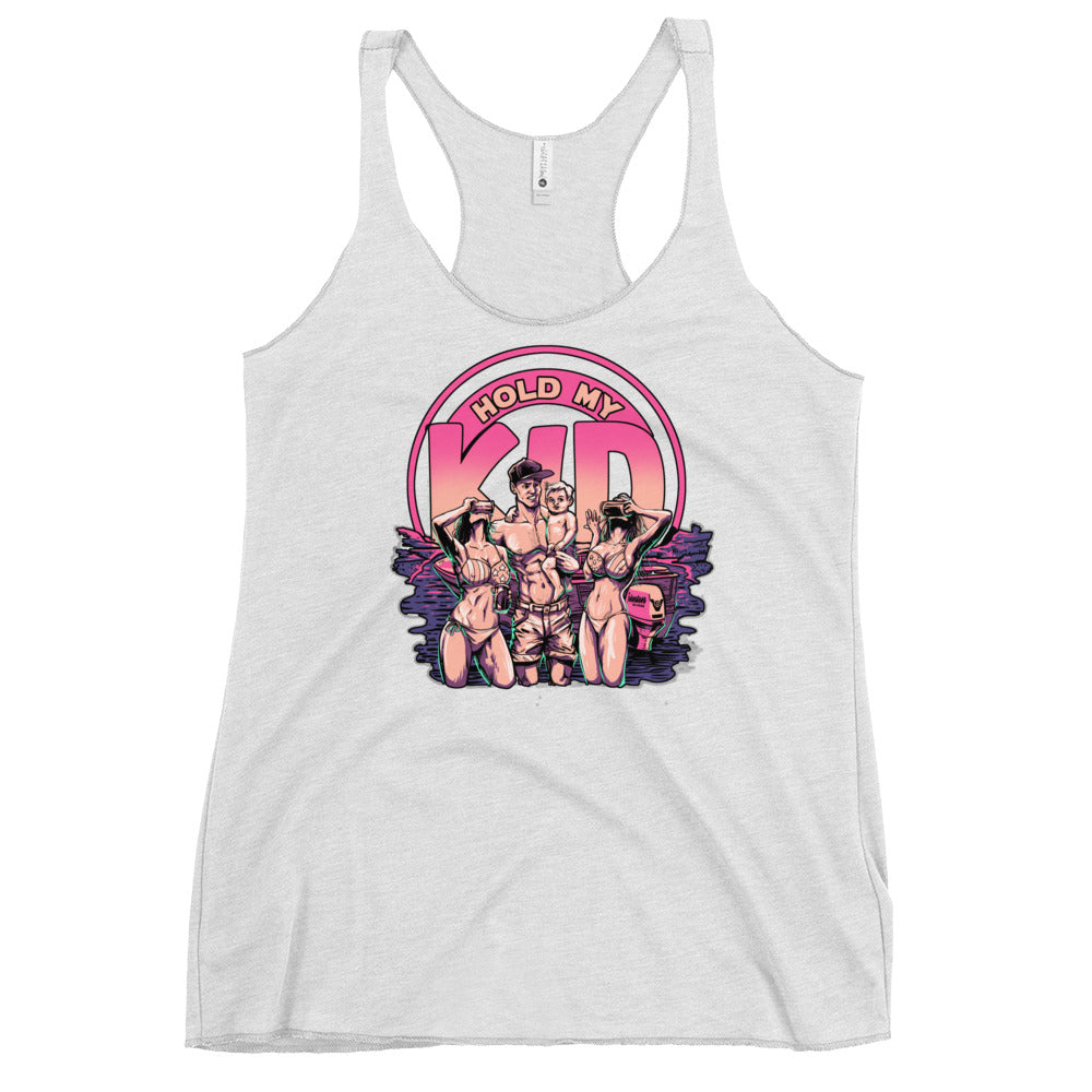 Hold My Kid! Women's Racerback Tank