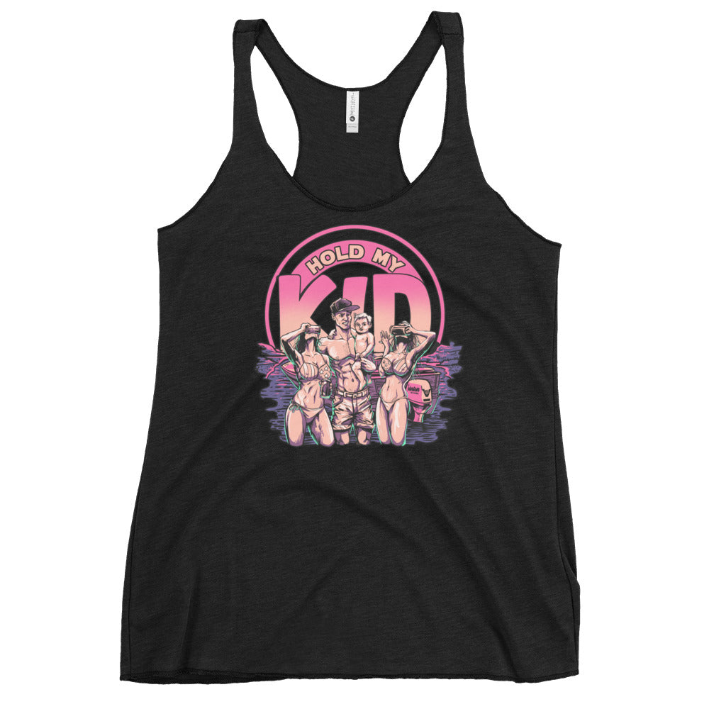 Hold My Kid! Women's Racerback Tank