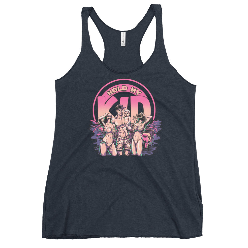 Hold My Kid! Women's Racerback Tank