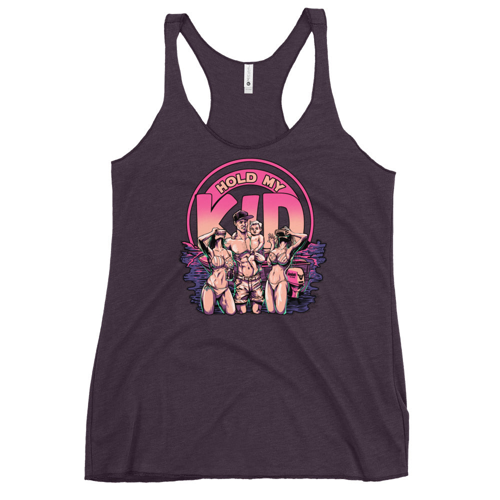 Hold My Kid! Women's Racerback Tank