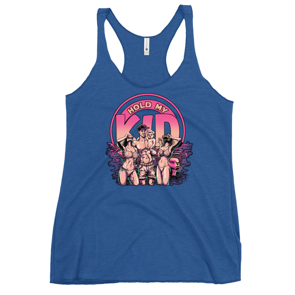 Hold My Kid! Women's Racerback Tank