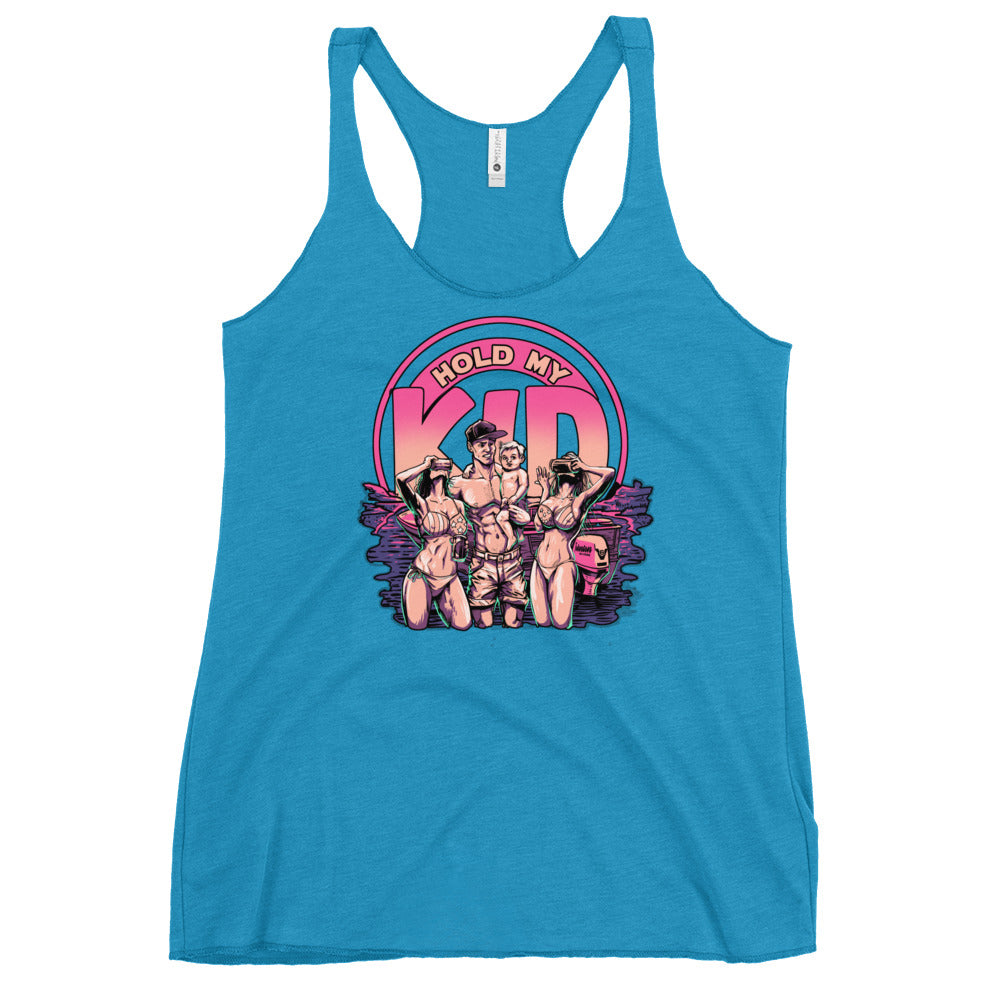 Hold My Kid! Women's Racerback Tank